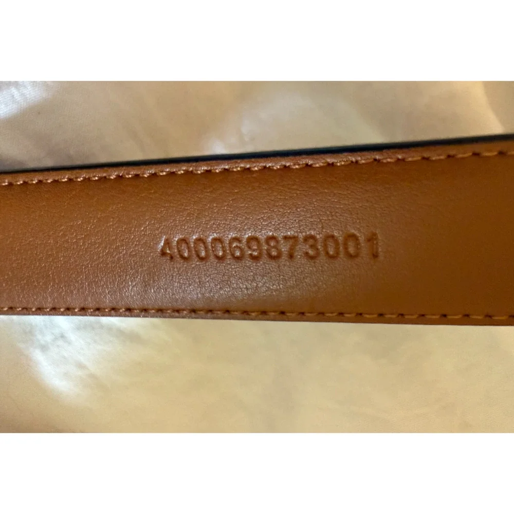 Polo Ralph Lauren Youth Black Leather Belt Silver Buckle Size 24/60 Style 11689